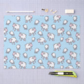 schapenblauw verpakkingspapier tissuepapier (Craft)