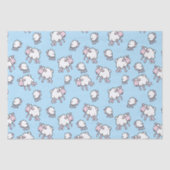 schapenblauw verpakkingspapier tissuepapier (Voorkant)