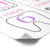 Schapenbloemen Birthday Party board Poster (Hoek)