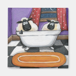 Schapendiepte   Schapen die een woordillustratie m Magneet