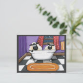 Schapendiepte | Schapenvlees in een wiskundige ill Briefkaart (Staand voorkant)