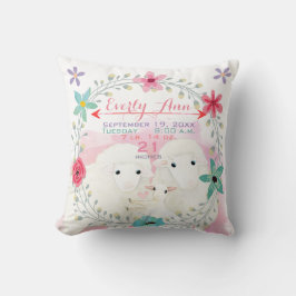 Schapenfamilie baby meisje geboorte record geboort kussen