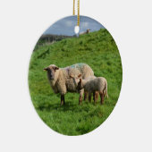 Schapenfamilie Keramisch Ornament (Rechts)