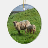 Schapenfamilie Keramisch Ornament (Links)