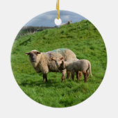 Schapenfamilie Keramisch Ornament (Achterkant)