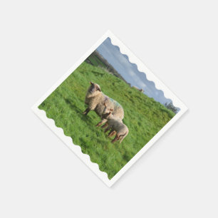 Schapenfamilie Servetten