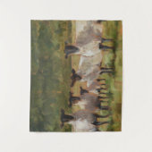 Schapenfamilie Wandkleed (Voorkant)