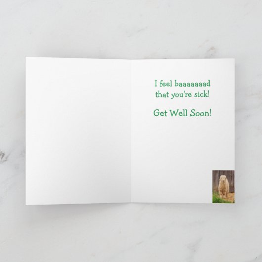 Schapengeit pun Funny krijgt goede Kaart (Binnen)