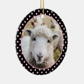 Schapengepersonaliseerde keramische versiering keramisch ornament (Rechts)