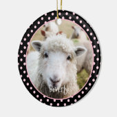 Schapengepersonaliseerde keramische versiering keramisch ornament (Links)