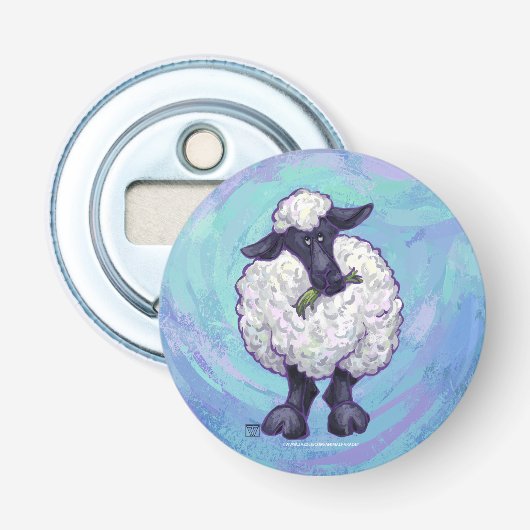 Schapengeschenken en -Accessoires Button Flesopener (Voorkant)