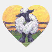 Schapengeschenken en -Accessoires Hart Sticker (Voorkant)