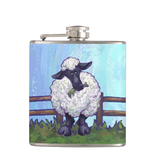 Schapengeschenken en -Accessoires Heupfles (Voorkant)