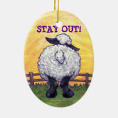 Schapengeschenken en -Accessoires Keramisch Ornament (Achterkant)