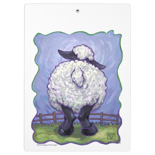 Schapengeschenken en -Accessoires Klembord (Achterkant)