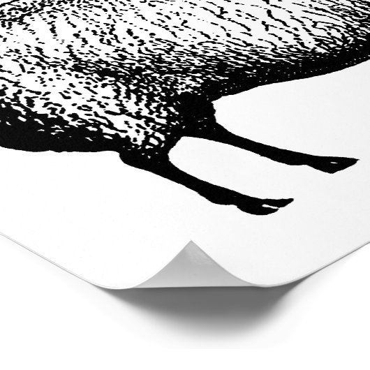 Schapengraving Afdrukken Poster (Hoek)