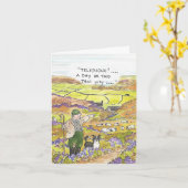 schapenhouder uit Yorkshire Kaart (Gele Bloem)