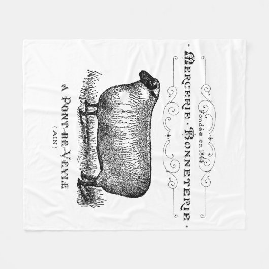  schapenhouderij in Frankrijk Fleece Deken (Voorkant (Horizontaal))