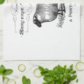  schapenhouderij in Frankrijk Theedoek (Gevouwen)