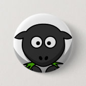 Schapenhuid Ronde Button 5,7 Cm (Voorkant)