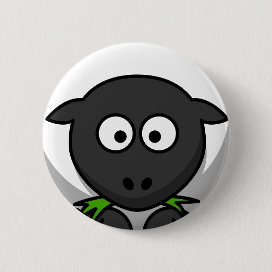 Schapenhuid Ronde Button 5,7 Cm (Voorkant)