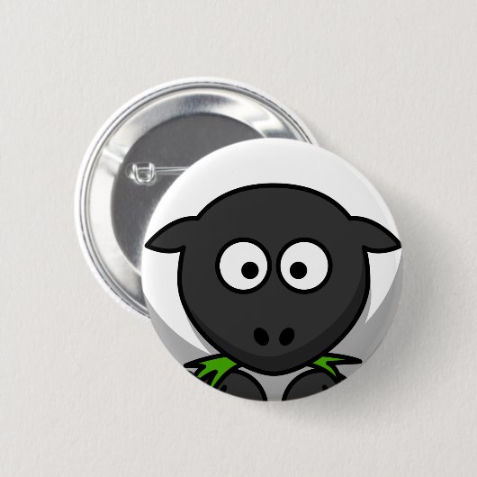 Schapenhuid Ronde Button 5,7 Cm (Voorkant /achterkant)