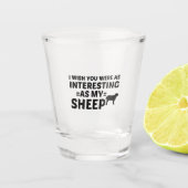 SCHAPENINTERESSANT SHOT GLAS (Voorkant)