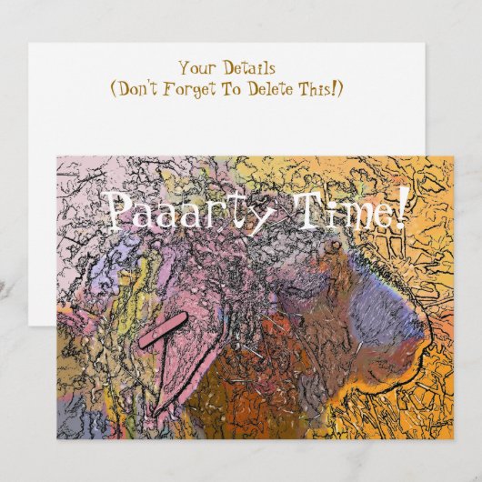 SCHAPENINVITATIE (Voorkant / Achterkant)