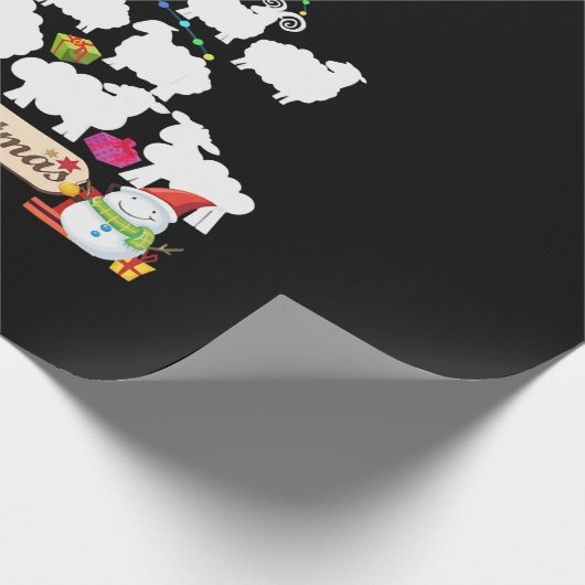 Schapenkerstboomcadeautjes | Vreemde kerstcadeautj Cadeaupapier (Hoek)