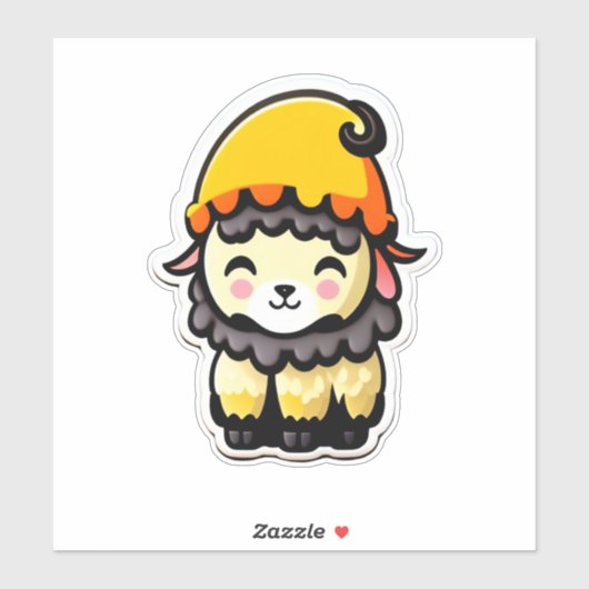 schapenklassieker Vierkante sticker (Vel)