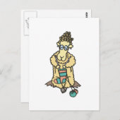 Schapenknitting Briefkaart (Voorkant / Achterkant)