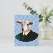 Schapenkop met Briefkaart van het menselijk lichaa (Staand voorkant)