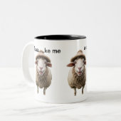 Schapenkopje Tweekleurige Koffiemok (Voorkant links)