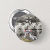 Schapenkoppel Baby Lamb Button (Voorkant /achterkant)