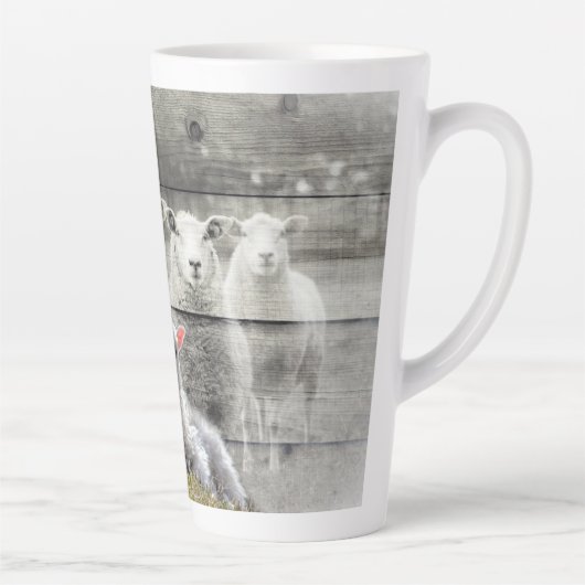 Schapenkoppel Baby lampvoet Latte Mok (Rechts)