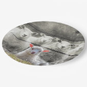 Schapenkoppel Baby lampvoet Papieren Bordje (Gekanteld)