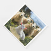 Schapenkoppel Baby lampvoet Servet (Hoek)