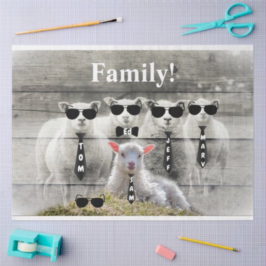 Schapenkoppel Baby lampvoet Tissuepapier (Craft)