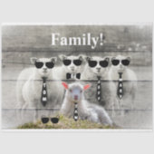 Schapenkoppel Baby lampvoet Tissuepapier (Voorkant)