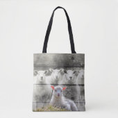 Schapenkoppel Baby lampvoet Tote Bag (Voorkant)
