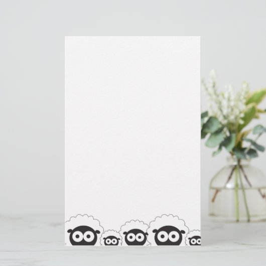 Schapenkoppel Briefpapier (Staand voorkant)