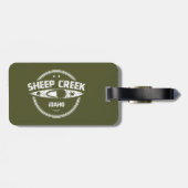 Schapenkreeft Wild en de Schilderachtig rivier de  Bagagelabel (Achterkant horizontaal)