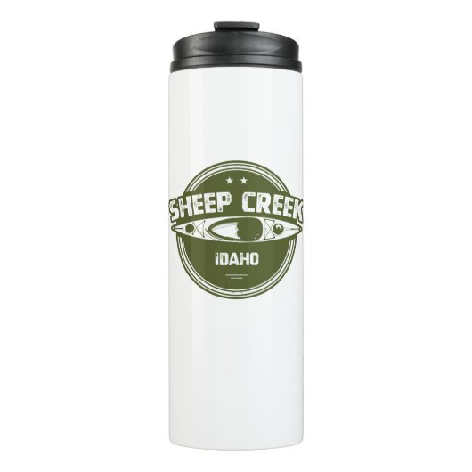 Schapenkreeft Wild en de Schilderachtig rivier de  Thermosbeker (Voorkant)