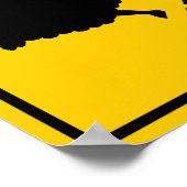 Schapenkruising Highway Sign Poster (Hoek)