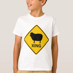 Schapenkruising Highway Sign T-shirt