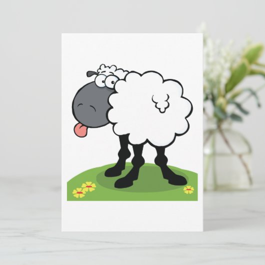 Schapenkruk Uitnodiging (Staand voorkant)