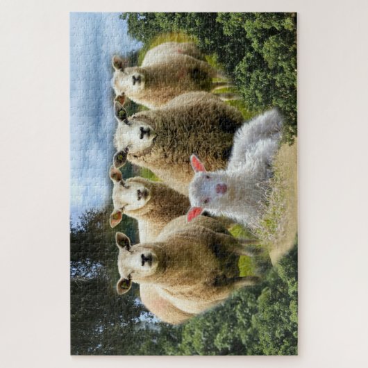 Schapenkudde Schapen Baby Lamb Legpuzzel (Verticaal)