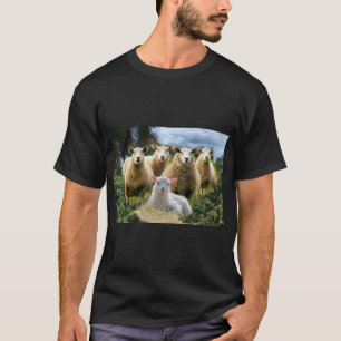 Schapenkudde Schapen Baby Lamb Schapen Boerderij T-shirt
