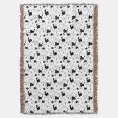 Schapenkuil, zwart en wit deken (Voorkant Verticaal)