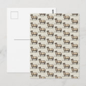 Schapenlammeren Boerderij Dierlijke Vintage Briefkaart (Voorkant / Achterkant)